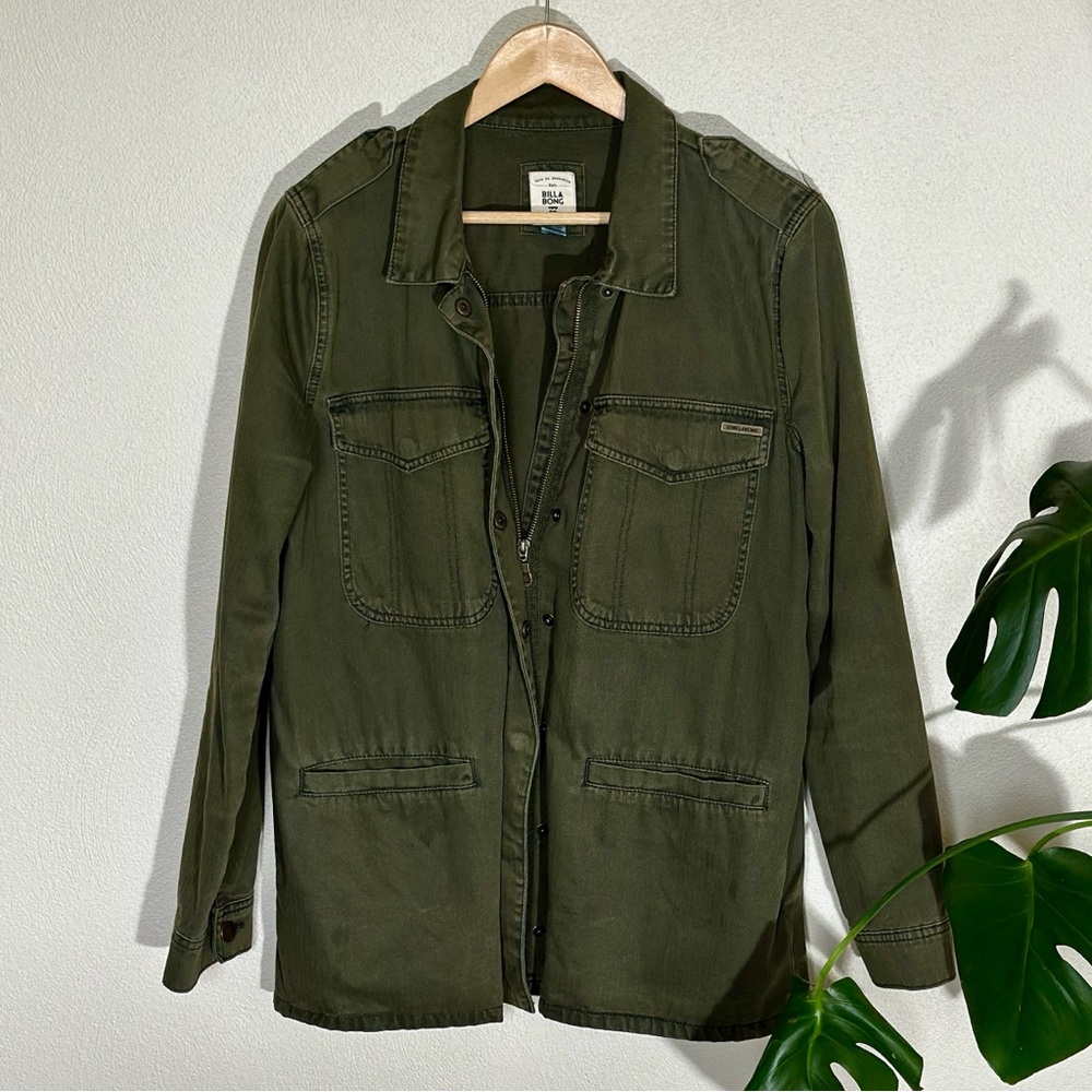 Billabong Utility Army Jacket | Olive Green | Size Large